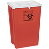 Medline PG-II Flat Sharps Container, Red, 18 gal MEDMDS705218H