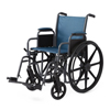 Medline K1 Basic Wheelchair with Desk-Length Arms, Swing-Away Footrests and Microban-Treated Touch Points, 18