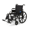 Medline K4 Extra-Wide Lightweight Wheelchair with Removable Desk-Length Arms and Elevating Leg Rests, 350 lb. Weight Capacity, 22