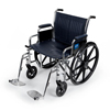 Medline Excel Wheelchair with Removable Desk-Length Arms and Swing-Away Footrests, 20
