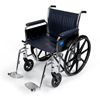 Medline Excel Wheelchair with Removable Full-Length Arms and Swing-Away Footrests, 20