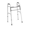 Medline Two-Button Folding Walkers with 3