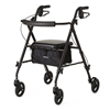 Ultralight Rollators, Black, 6", 1/EA