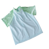 Comfort-Knit Infant IV Gown, Metal Snap, Blue/Green, Newborn to 12 Months, 2 Dozen Gowns/Case, 12 EA/DZ