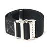 Medline Washable Cotton Material Gait Belts, Black, 1/EA MEDMDT821203B