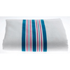 Medline Kuddle-Up Flannel Baby Blankets, White w/Pink and Blue Border MEDMDTPB3B40STR