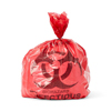 Medline Biohazard Liner, Red, 17 x 17, 1.5 Mil, Flat MEDNON151717