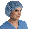 Medline Pro Series Heavyweight Bouffant Caps, Blue, 24