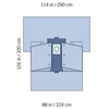 Orthopedic Drape Tech 70 Orthopedic Hand Hip Drape 114 W X 88 W X 126 L Inch Sterile, 6/CS