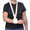 Arm Sling with Shoulder Pad AliMed® Cuff and Collar Slide Buckle Closure / Hook and Loop Strap Closure One Size Fits Most, 1/EA