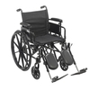 Wheelchair Cruiser X4 Desk Length Arm Elevating Legrest Black Upholstery 18 Inch Seat Width Adult 300 lbs. Weight Capacity, 1/EA