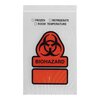 BAG, BIOHAZARD SPCMN TRANS W/OFLAP 6"X9" (1000/CS)