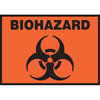 Signs Biohazard Pre-Printed Label, 5 x 3-1/2 Inch