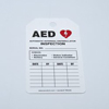 Equipment Tag Accuform AED Inspection Status White 3-1/4 X 5-3/4 Inch Card Stock 5 per Pack