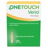 Blood Glucose Test Strips OneTouch Verio 100 Strips per Pack