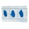 Glove Box Holder Horizontal or Vertical Mounted 3-Box Capacity White 3.75 X 8.16 X 16.32 Inch Coated Wire, 1/EA