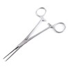 Hemostatic Forceps Econo Sterile™ Kelly-Rankin 6-1/4 Inch Length Floor / Office Grade Pakistani Stainless Steel Sterile Locking Finger Ring Handle Straight Serrated Tips, 25/CS