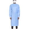 McKesson Non-Reinforced Surgical Gown with Towel Large Unisex AAMI Level 3 Sterile Blue, 30PK/CS MON1104452CS