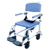 Commode / Shower Chair Healthline® EZee Life Padded Flip-Back Arms Aluminum Frame Padded Backrest 22 Inch Seat Width 440 lbs. Weight Capacity, 1/EA