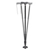 Folding Cane Flex-N-Go Aluminum 32-1/2 to 39-1/2" Height Black, 1/EA