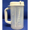 Graduated Drinking Mug 32 oz. Translucent Plastic Reusable, 1/EA