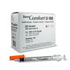 SYRINGE, INSULIN HYPODRM SURE CMFRT 1ML 28GX5/16" (5BX/CS)