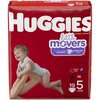 Unisex Baby Diaper Huggies Little Movers Size 5 Disposable Moderate Absorbency, 19/PK