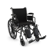 Lightweight Wheelchair Cruiser III Dual Axle Desk Length Arm Flip Back, Padded, Removable Arm Style Mag Wheel Black 18 Inch Seat Width 300 lbs. Weight Capacity, 1/ EA