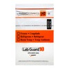 Specimen Transport Bag with Document Pouch Lab Guard TearZone 6 X 9 Inch Zip Closure Biohazard Symbol / Storage Instructions NonSterile, 1000/CS