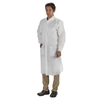 Lab Coat LabMates White X-Large Knee Length Disposable, 10/BG