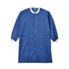 Lab Coat LabMates Blue 2X-Large Knee Length Disposable, 10/BG