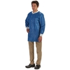 Lab Jacket LabMates Blue X-Large Hip Length Disposable, 50/CS