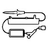 IV Pump Set CADD High Volume Pump 1 Port 1.2 Micron Filter 117 Inch Tubing Solution