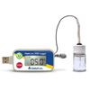 Vaccine Temperature Data Logger with Alarm Flashlink PDF Logger Fahrenheit -58° to +104°F (-50° to +40°C) Glycol Bottle Probe Magnet Battery Operated, 1/EA