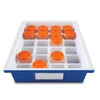 Specimen Storage Tray Droplet™ 84 X 331 X 480 mm Blue / White Polystyrene 24 Specimen Container Capacity, 1/EA