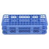 Fold and Snap Test Tube Rack 90 Place 5 to 10 mL Tube Size Blue 2-2/5 X 4-1/8 X 9-2/3 Inch, 1/EA