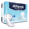 Bladder Control Pad Attends Shaped Pads Super 13 X 27.2 Inch Heavy Absorbency Polymer Core One Size Fits Most Adult Unisex Disposable, 20/PK