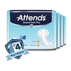 Bladder Control Pad Attends Shaped Pads Super Plus 12 X 25-1/2 Inch Heavy Absorbency Polymer Core One Size Fits Most Adult Unisex Disposable, 20/PK