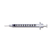 Standard Insulin Syringe with Needle Micro-Fine 1 mL 5/8 Inch 27 Gauge NonSafety Regular Wall