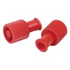 McKesson Dual Function Syringe Cap, Red, Sterile, 100/BX MON1194243BX