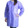 Lab Coat FitMe™ Purple Small Knee Length 3-Layer SMS Disposable, 50/CS