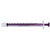 SYRINGE, ENFIT LOW DOSE W/PUSHFIT CAP O RING PUR 1ML (100/BX