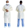 Protective Procedure Gown Halyard Basics 2X-Large Yellow NonSterile AAMI Level 2 Disposable, 100/CS