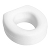 Raised Toilet Seat HealthSmart 5 Inch Height White 250 lbs. Weight Capacity., 1/EA