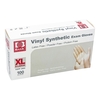 Exam Glove Basic X-Large NonSterile Vinyl Standard Cuff Length Smooth White Not Rated, 1 EA/BX