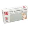 Exam Glove Basic Large NonSterile Vinyl Standard Cuff Length Smooth White Not Rated, 1 EA/BX