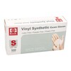 Exam Glove Basic® Small NonSterile Vinyl Standard Cuff Length Smooth White Not Rated, 1/BX