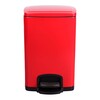 McKesson Trash Can McKesson 20 Quart / 5 gal. Red Metal Square MON1223689EA