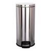 McKesson Trash Can McKesson 32 Quart / 8 gal. Silver Metal Round MON1223690CS