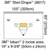 Orthopedic Drape 3M™ Steri-Drape™ Isolation Drape with Incise and Pouch 125 W X 83 L Inch Sterile, 20/CS